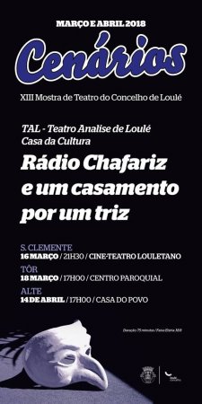 cartaz cenários Loulé 2018 - Teatro Casa da Cultura de Loulé