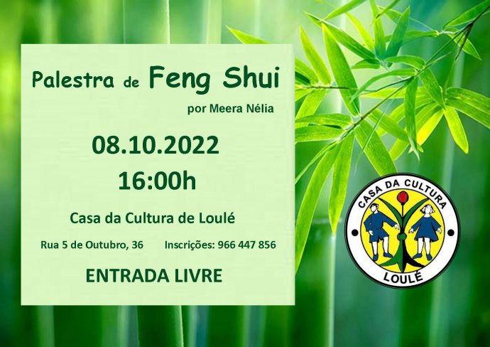 Feng Shui palestra por Meera Nélia - 08 nov