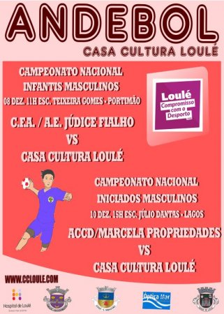 Andebol Casa da Cultura de Loulé 08 e 10 Dezembro 2017