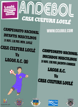 Andebol Casa da Cultura de Loulé 19 Novembro cartaz