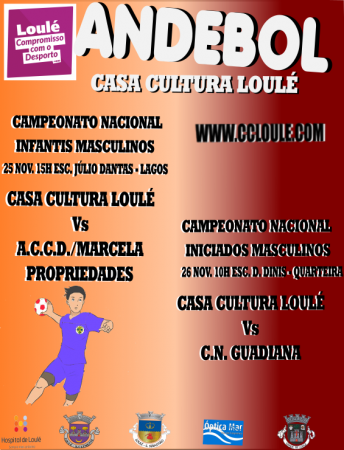 andebol Casa da Cultura de Loulé 25 e 26 Novembro