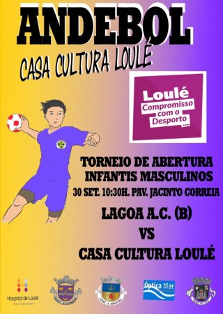 cartaz andebol Casa Cultura Loulé 30 setembro