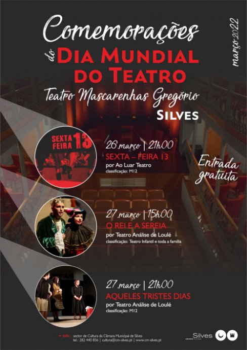 T.A.L. PARTICIPARÁ NAS COMEMORAÇÕES DO DIA MUNDIAL DO TEATRO EM SILVES 2022