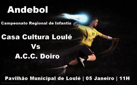 CCl Vs ACCD andebol campeonato regional de minis pavilhão municipal de loulé 05 Jan 11H