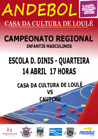 cartaz andebol CCLoulé 14 Abril