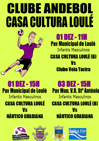 cartaz jogos andebol casa cultura loulé