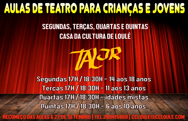 AULAS TEATRO PARA CRIANÇAS - TAL JUNIOR