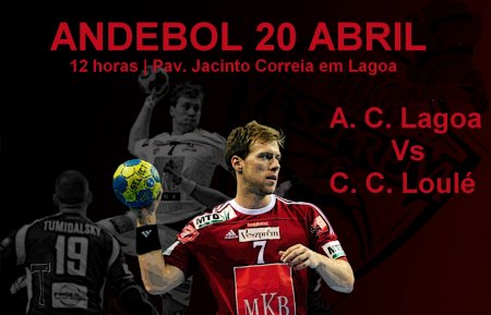 andebol A.C. lagoa Vs Casa Cultura Loulé 20 Abril 12H Pav. Jacinto Correia