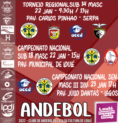 ANDEBOL Casa Cultura  Loulé 23 e 23 Jan