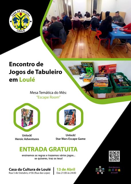 BOARDGAMERS DE LOULÉ ENCONTRO DE ABRIL