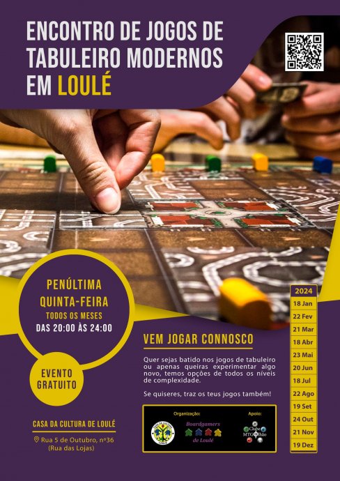 BOARDGAMERS LOULÉ ENCONTRO DE ABRIL