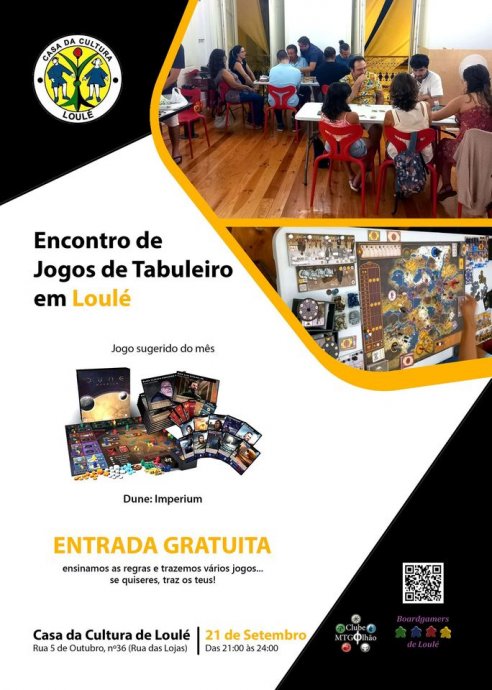 BOARD GAMERS LOULÉ - ENCONTRO DE SETEMBRO