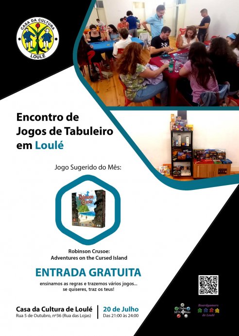 BOARDGAMERS LOULÉ ENCONTRO DE JULHO