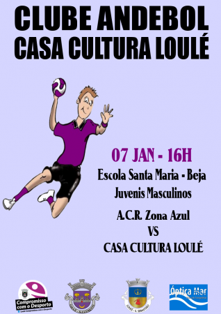 cartaz andebol 07 Jan Casa Cultura Loulé