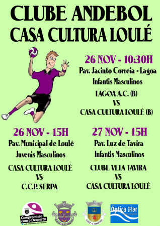 cartaz jogos andebol casa da cultura 26 e 27 Novembro 2016