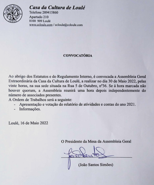 ASSEMBLEIAGERAL 30 MAIO 2022