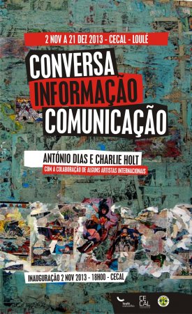 cartaz da exposição "conversa, informação, comunicação"