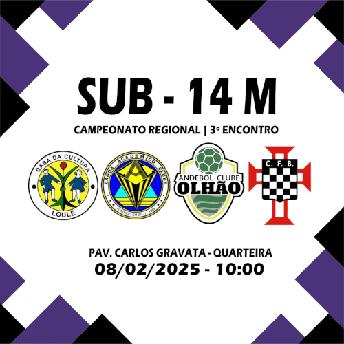 ANDEBOL 08 E 09 FEVEREIRO Casa Cultura Loulé