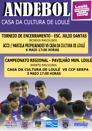 cartaz cc loulé andebol 05 e 06 Maio