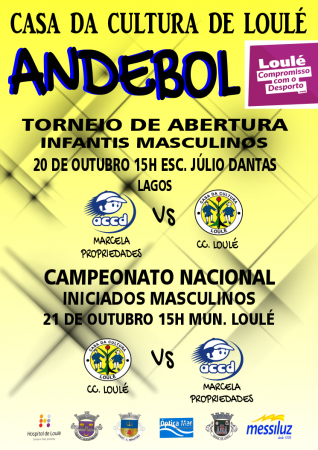 andebol CC Loulé 20 e 21 outubro