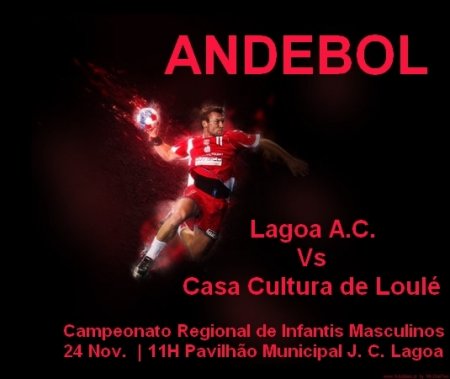 Andebol Lagoa Vs Casa da Cultura de Loulé 24 Nov 11h em lagoa